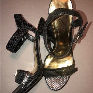 Ralph Lauren 4.5” Snakeskin Look Heels!